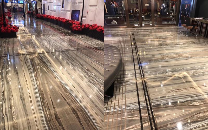 Palissandro Bronze Marble Flooring Design
