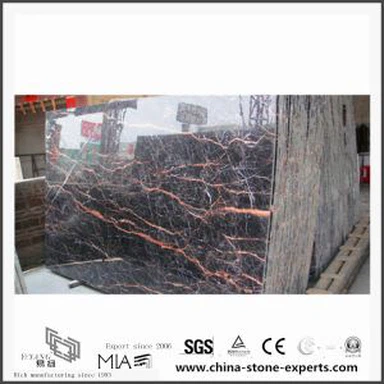 Hnědá krása červeného mramoru kamenné desky pro Pub dlažba Design