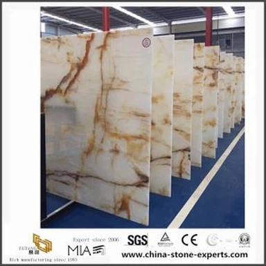 Přizpůsobit, okouzlující leštěné bílé Onyx produkty od vývozců, Onyx