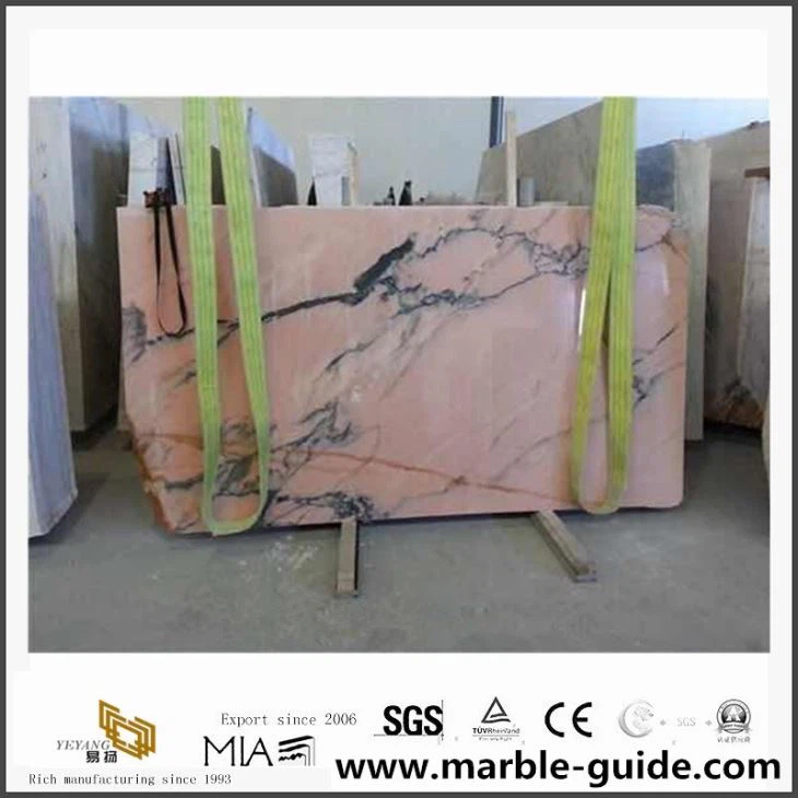 China Natural Stone Pink Marble For Interior Floor/Wall Tiles Decoration