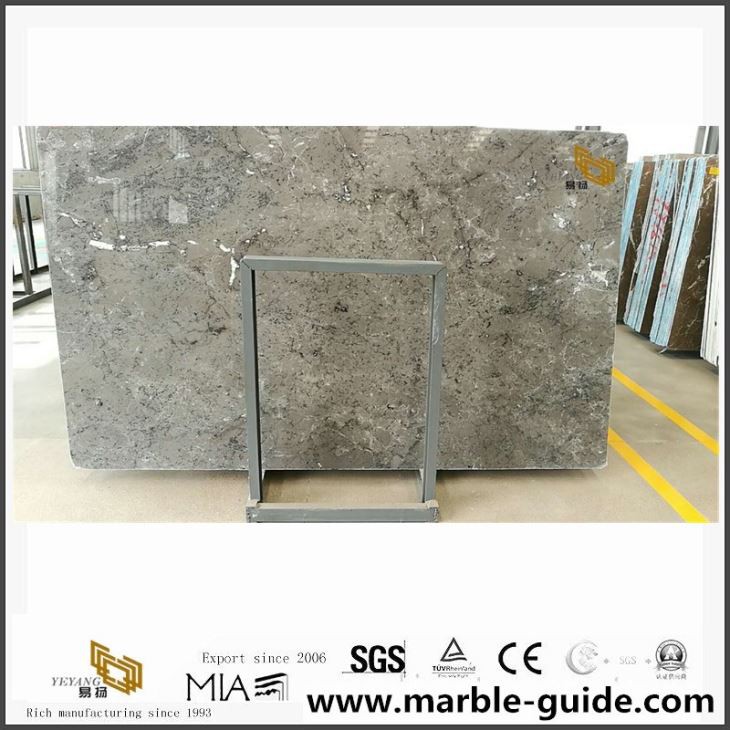 Zatažené šedé mramor Wolffy pro kuchyňské a podlahové dlaždice a desky