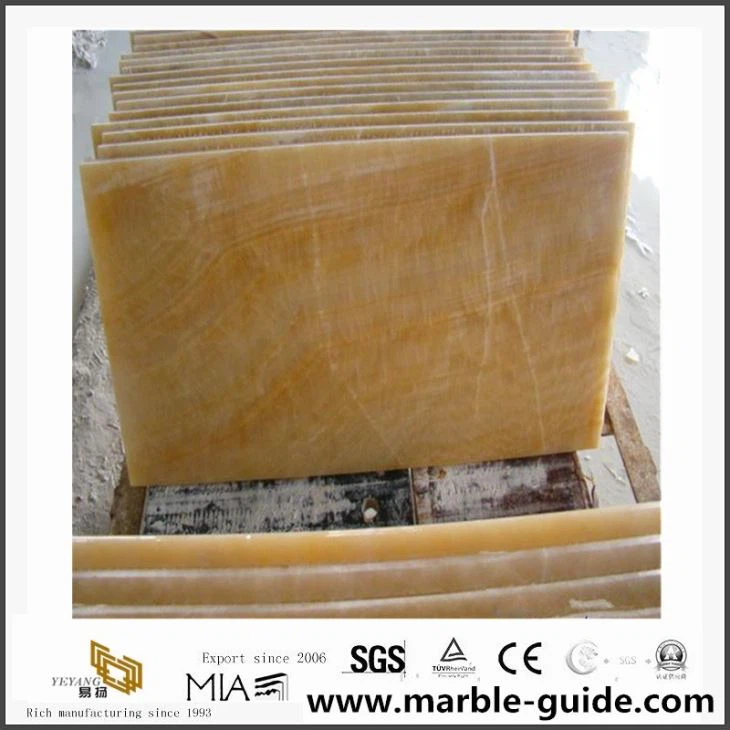 Top Surface China Yellow Honey Onyx Marble Floor Tile With Best Price