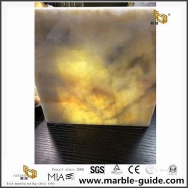 Nová žlutá Onyx kamenná deska
