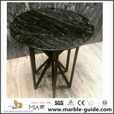 Stříbrná vlnová mramorová tabulka