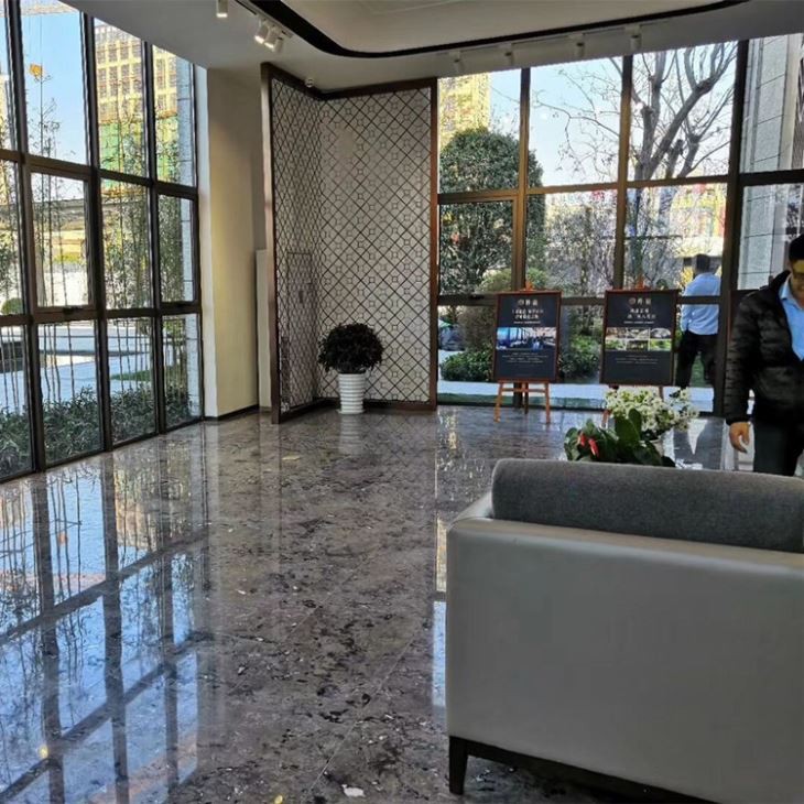 Inkoustová malba mramorového projektu pro podlahu vily