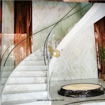 Changbai White White Jade mramorová schodiště a marnost Top